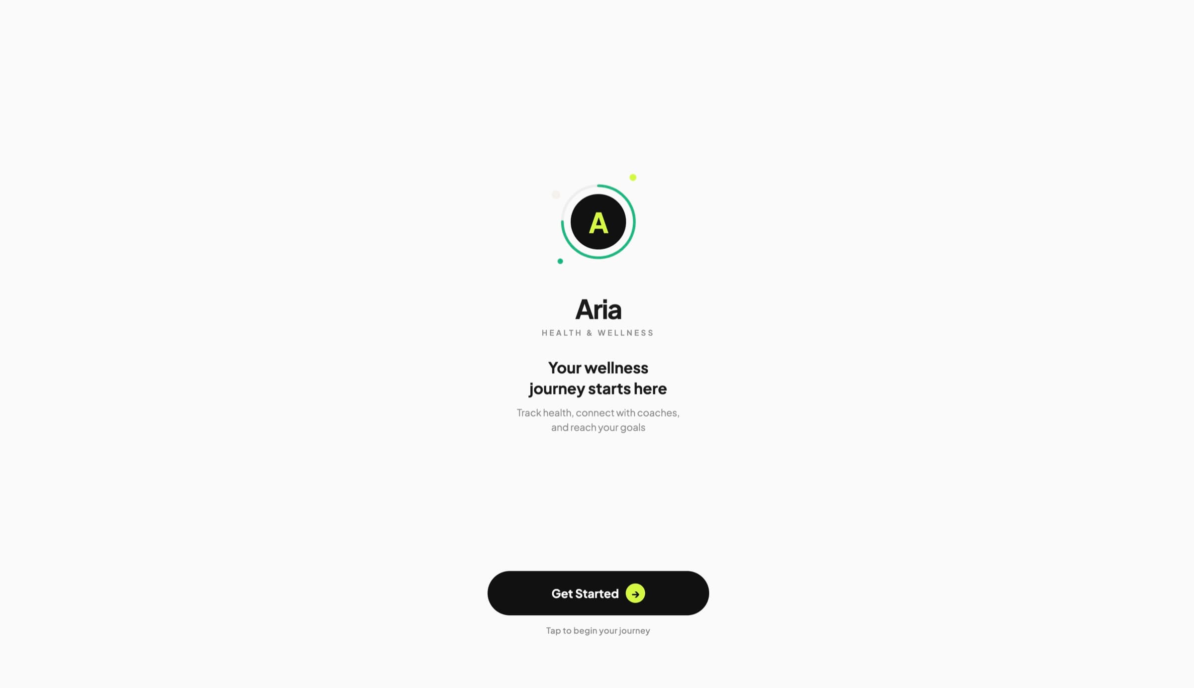 Aria website preview